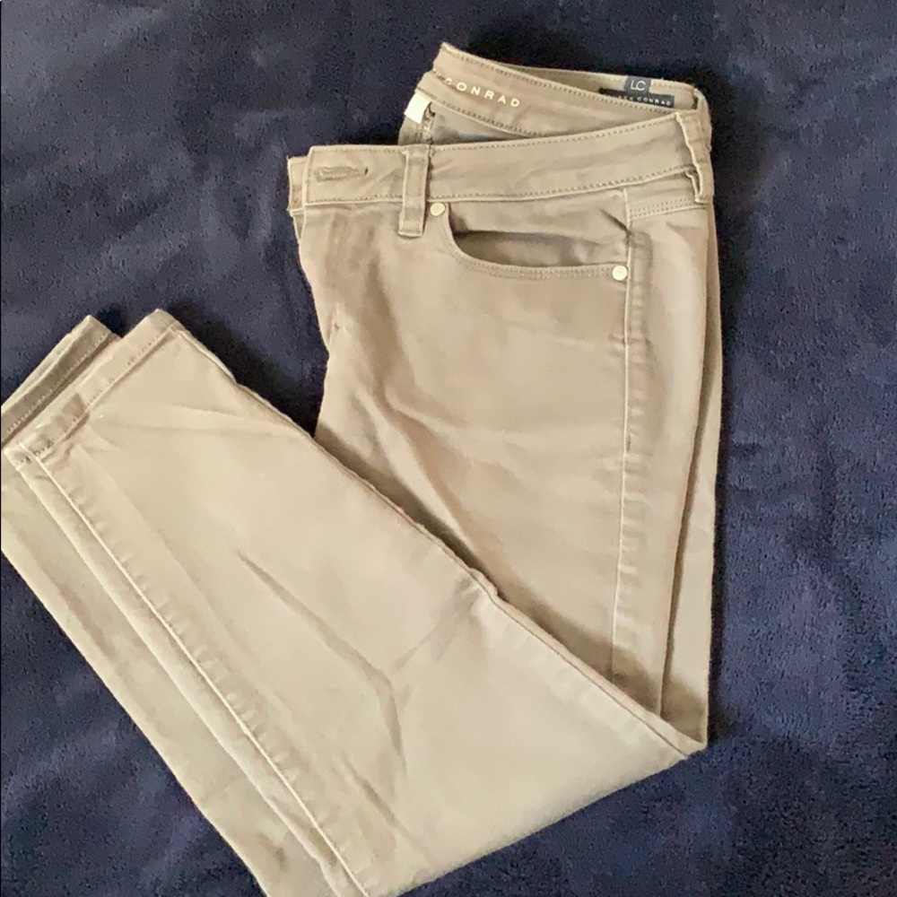 Green ankle jeans
